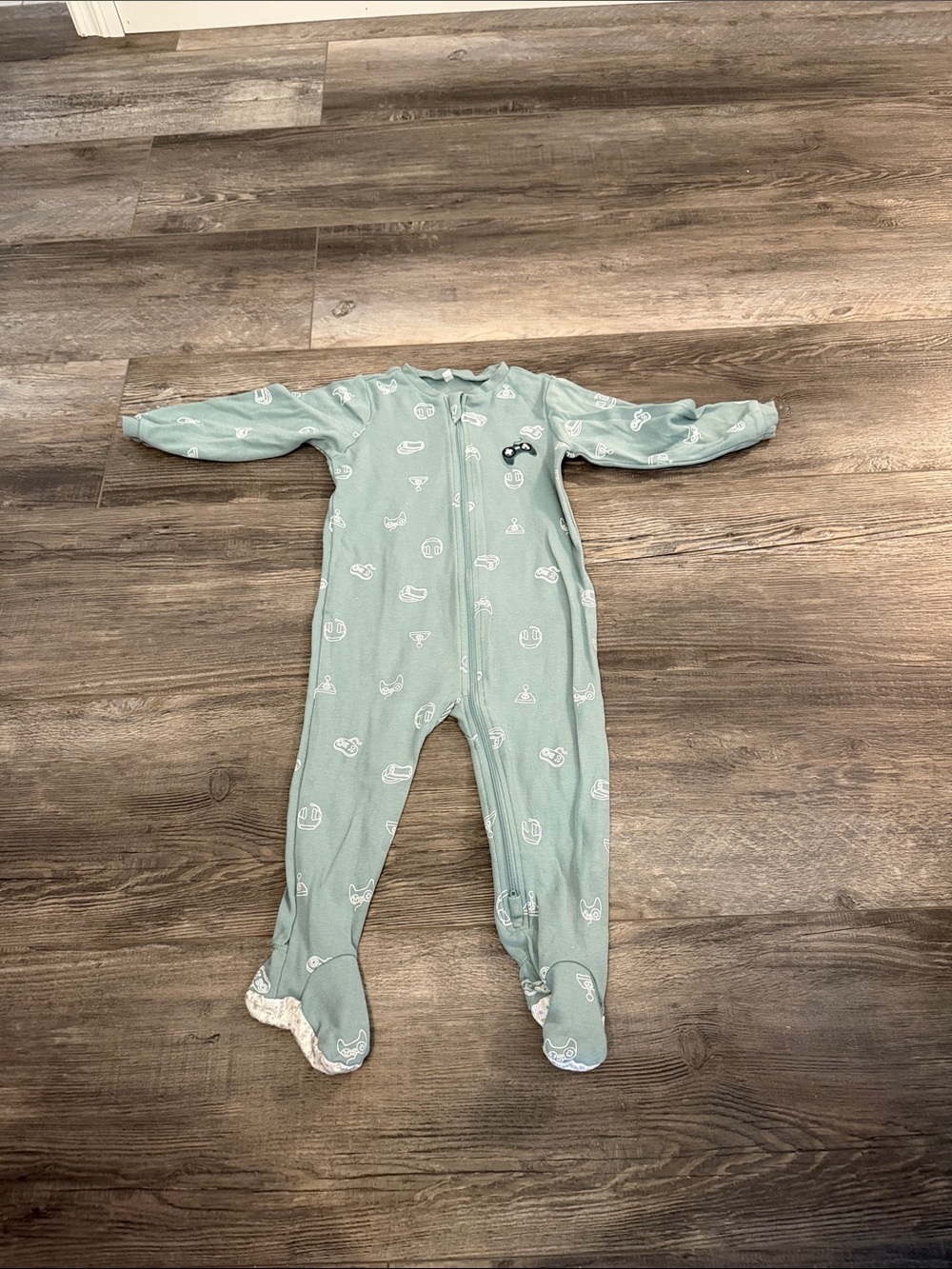 Pekkle Mint Green Footed One-Piece Sleeper